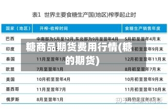 糖商品期货费用行情(糖的期货)