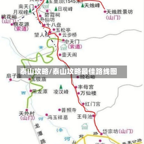 泰山攻略/泰山攻略最佳路线图