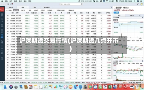 沪深期货交易行情(沪深期货几点开市)