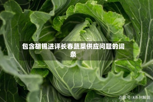 包含胡锡进评长春蔬菜供应问题的词条