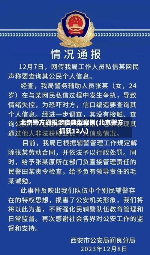 北京警方通报涉疫典型案例(北京警方抓获12人)-第1张图片