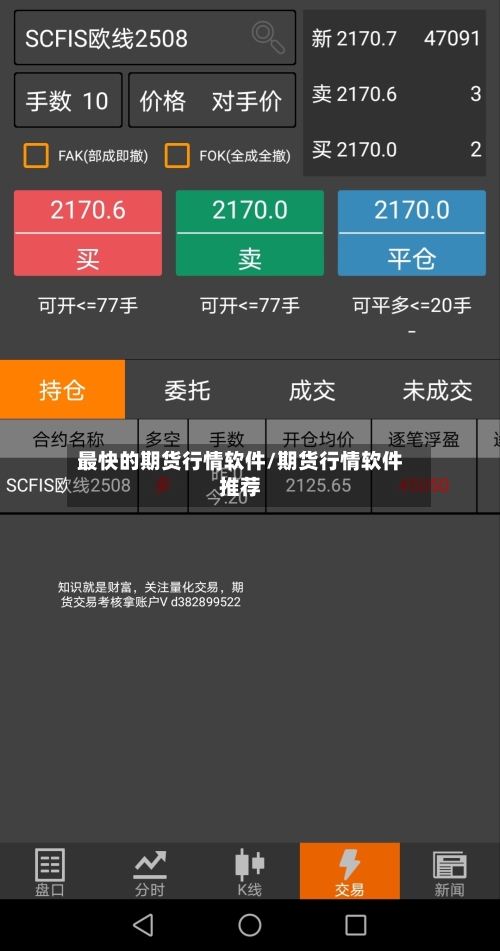 最快的期货行情软件/期货行情软件推荐-第1张图片