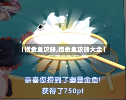 【捞金鱼攻略,捞金鱼攻略大全】-第1张图片