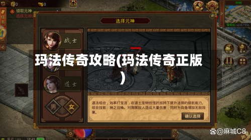 玛法传奇攻略(玛法传奇正版)