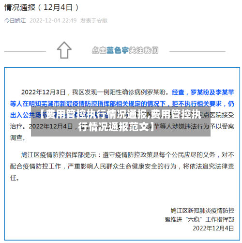 【费用管控执行情况通报,费用管控执行情况通报范文】-第2张图片