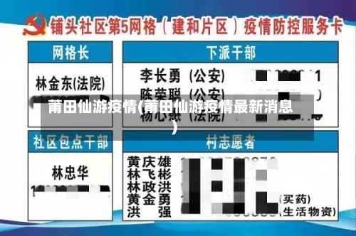 莆田仙游疫情(莆田仙游疫情最新消息)-第2张图片