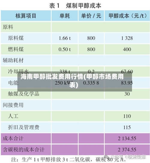 海南甲醇批发费用行情(甲醇市场费用表)-第2张图片