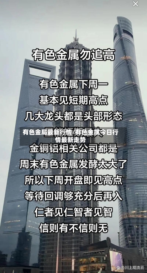 有色金局最新行情/有色金属今日行情最新走势