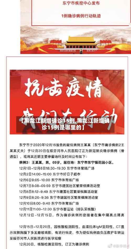 【黑龙江新增确诊15例,黑龙江新增确诊15例是哪里的】-第2张图片