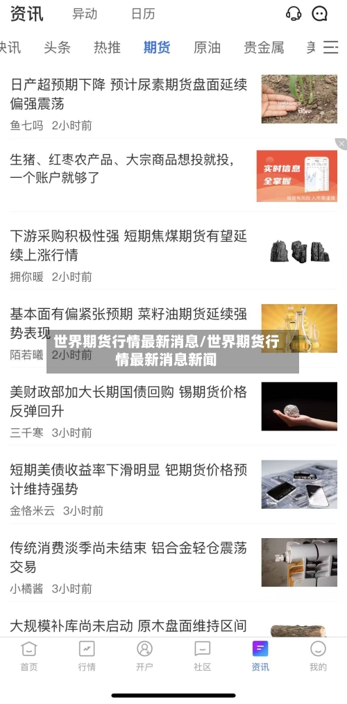 世界期货行情最新消息/世界期货行情最新消息新闻